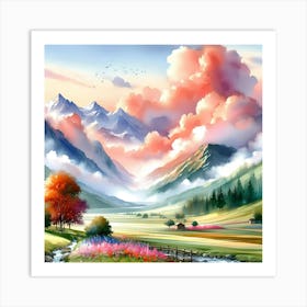 Landscape Painting 170 Art Print