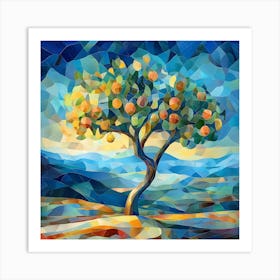 Modern Pear Tree 3 Art Print