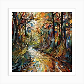 Road In The Woods Art Print