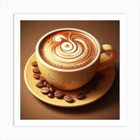 Good Morning Coffee First Art Print