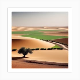 Desert Landscape 50 Art Print