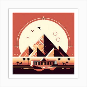 Egyptian Pyramids 3 Art Print