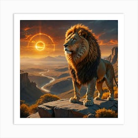 Lion King 4 Art Print