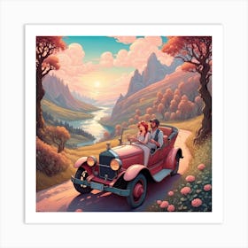 Vintage Car Art Print