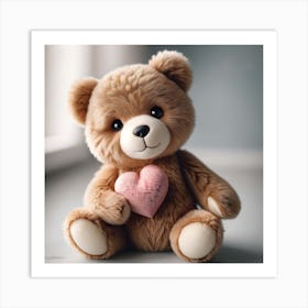 Valentine Teddy Bear 4 Art Print