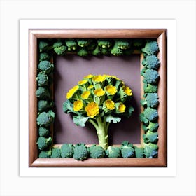 Framed Broccoli 3 Art Print