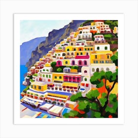 Summer In Positano Art Print 3 Art Print