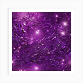 Purple Abstract Background Art Print