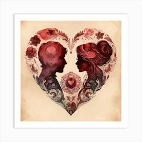 Love In The Heart Art Print