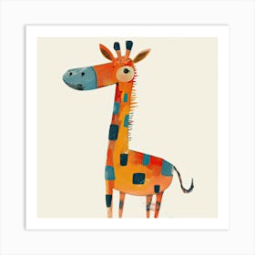 Charming Illustration Giraffe 3 Art Print