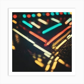 Neon Lights Art Print