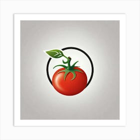 Tomato In A Circle 1 Art Print