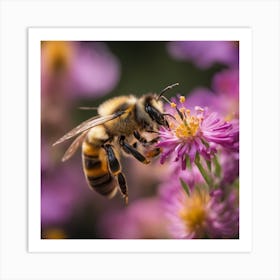 Bee Pollination Art Print