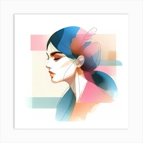 Portrait Of A Woman 43 Art Print