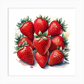 Strawberries Art Print