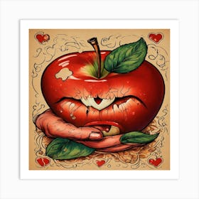 Red Apple Art Print