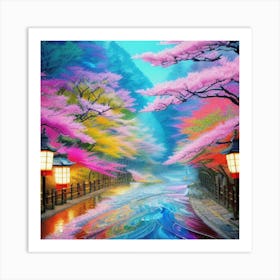 Cherry Blossoms 5 Art Print