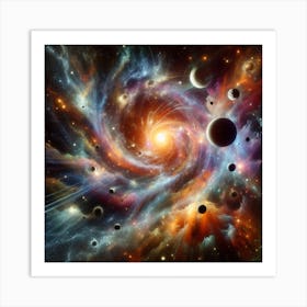 Galaxy In Space Art Print