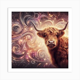 Highland Cow 12 Art Print