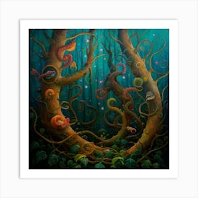 Sea In The Forest Art Print