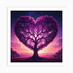 Heart Shaped Tree Art Print