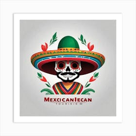 Mexican Skull 48 Art Print