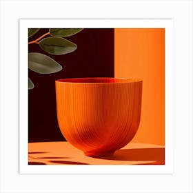 Orange Vase Art Print