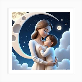 Mother And Child 1 Art Print