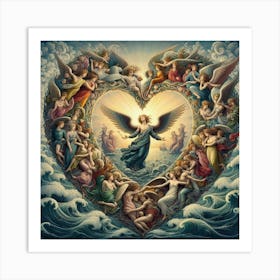 Angels In The Heart 1 Art Print