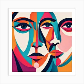 Women'S Faces Art Print