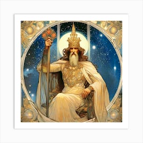 The Emperor Tarot Card Art Print