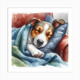 Dreaming on the Couch Art Print