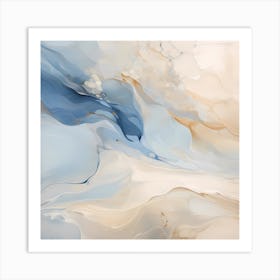 AI Misty Echoes Melody Art Print