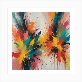 Colorful Splashes 10 Art Print