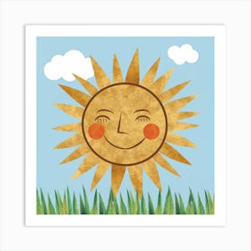 Sun In The Grass Art Print