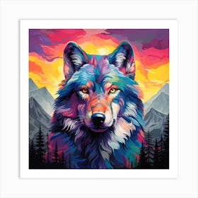 Wolf dream Art Print