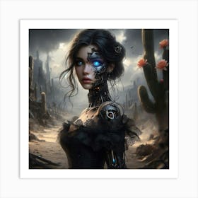 Robot Girl 12 Art Print