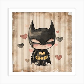 Batman Baby Valentines day Art Print