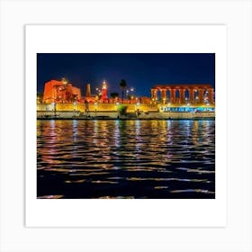 Egypt At Night 1 Art Print