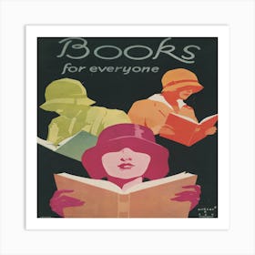 Books For Everyone (1929) Art Print