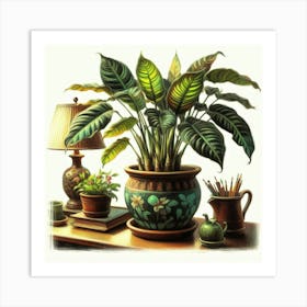 Plant In A Pot 2 Art Print