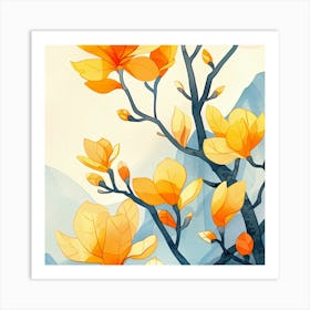 Magnolia Blossoms Art Print