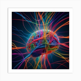 Colorful Brain 10 Art Print