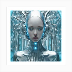 Futuristic Woman 111 Art Print