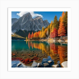 Autumn In The Dolomites 1 Art Print