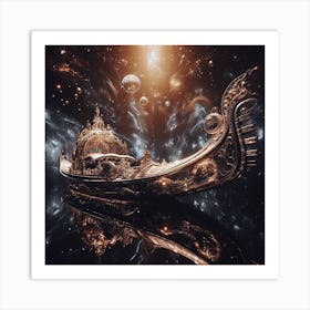 Gondola In Space Art Print