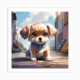 Cute Dog Art Print