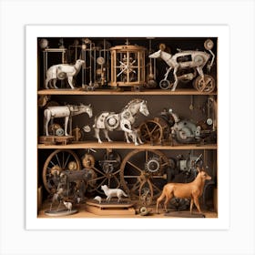 Clockwork Horses Art Print