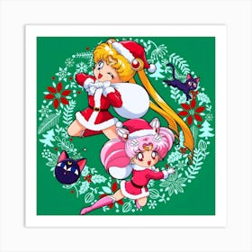 Sailor Moon Christmas Art Print