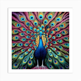 Peacock 2 Art Print